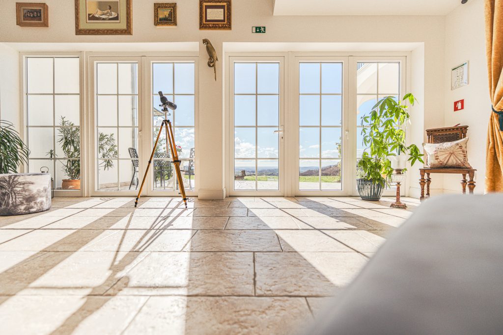 Refined interior ambience at Peterc Vineyard Estate in Brda, Slovenia